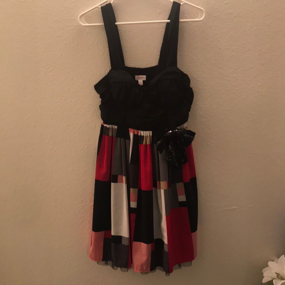 Red & Black Plaid Dress